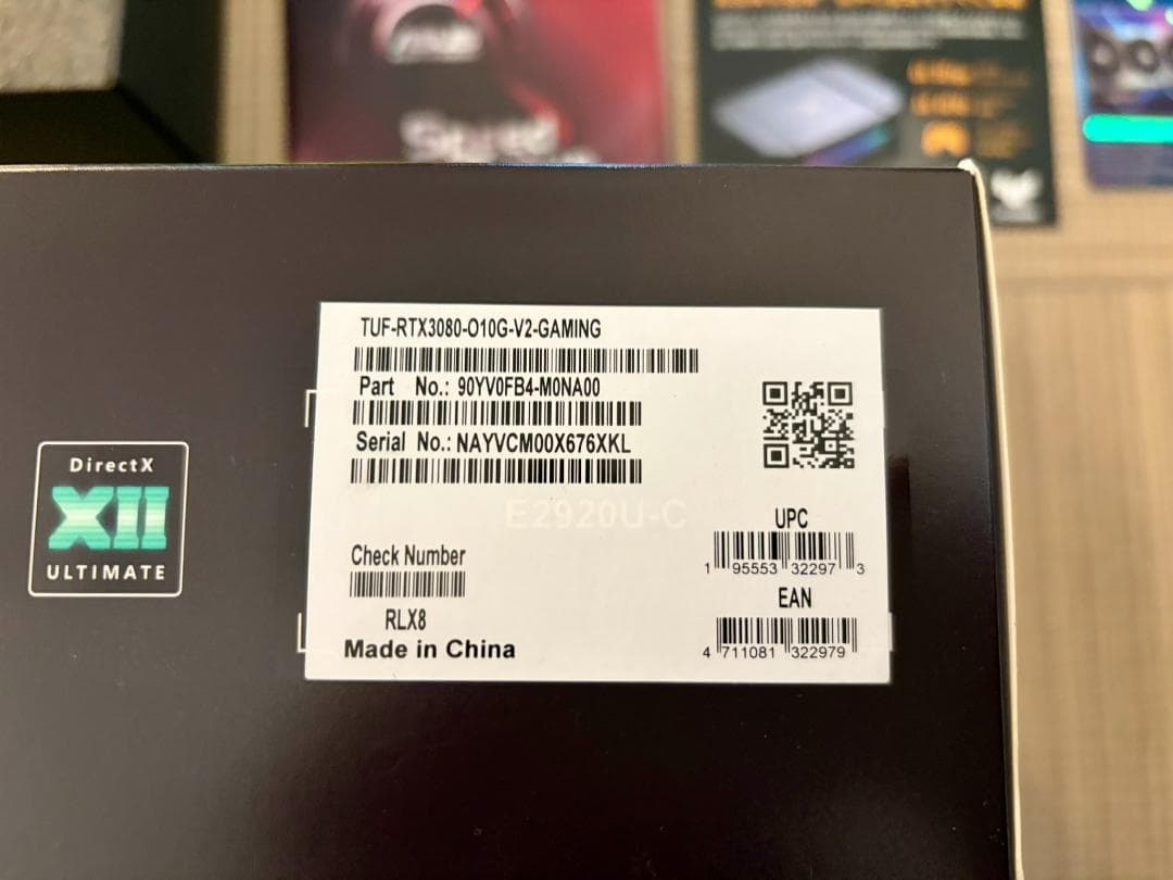 グラフィックボード・グラボ・ビデオカード ASUS TUF Gaming GeForce RTX 3080 OC 10GB