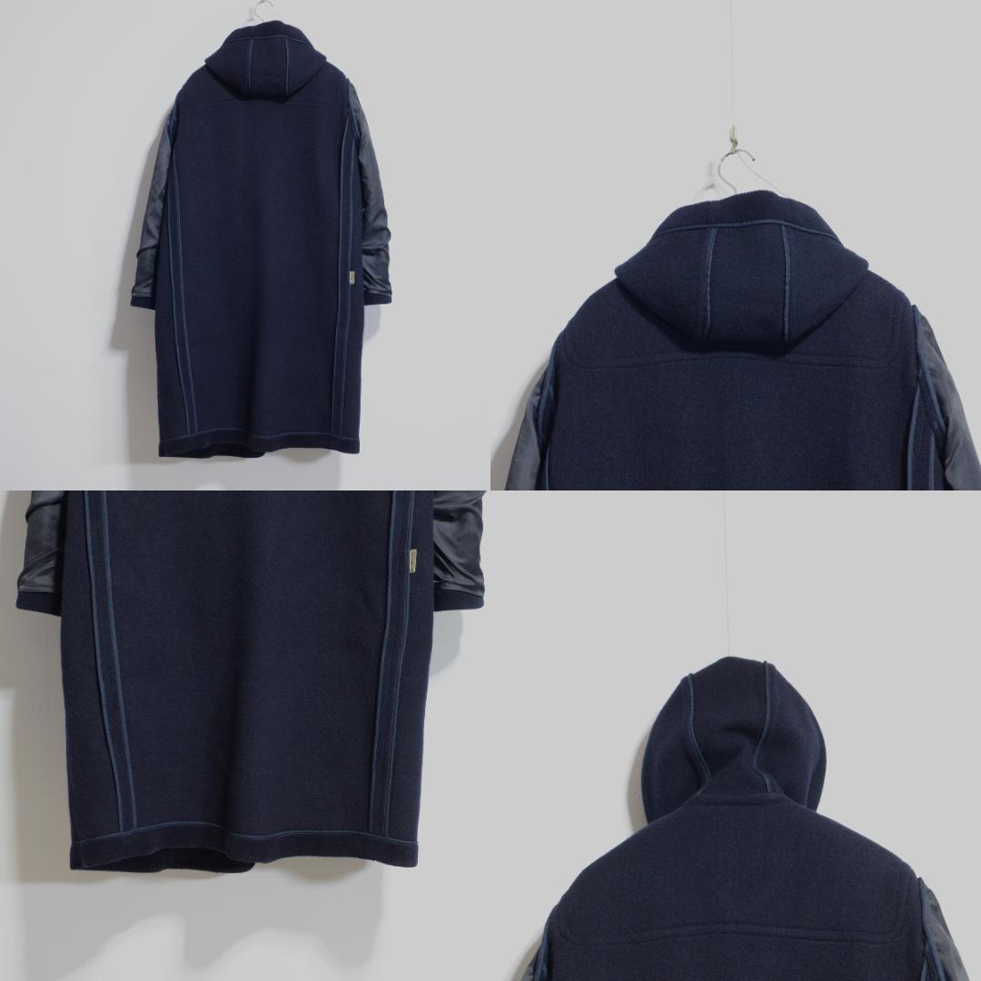 超貴重極上品　ムーアブルック製 カットパイル ダッフルコート M ネイビー