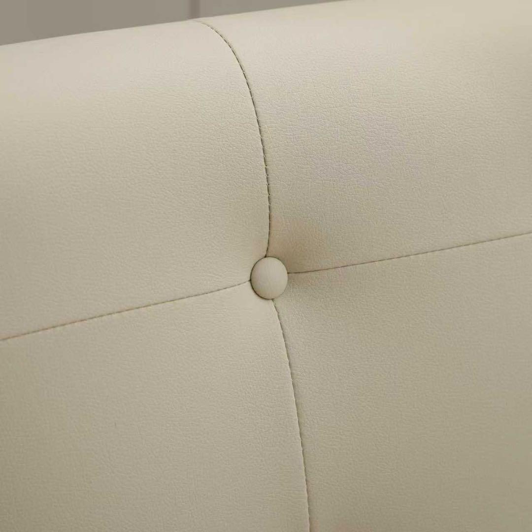 【新品】3人掛けソファ ダークブラウンPVCレザー 高級感