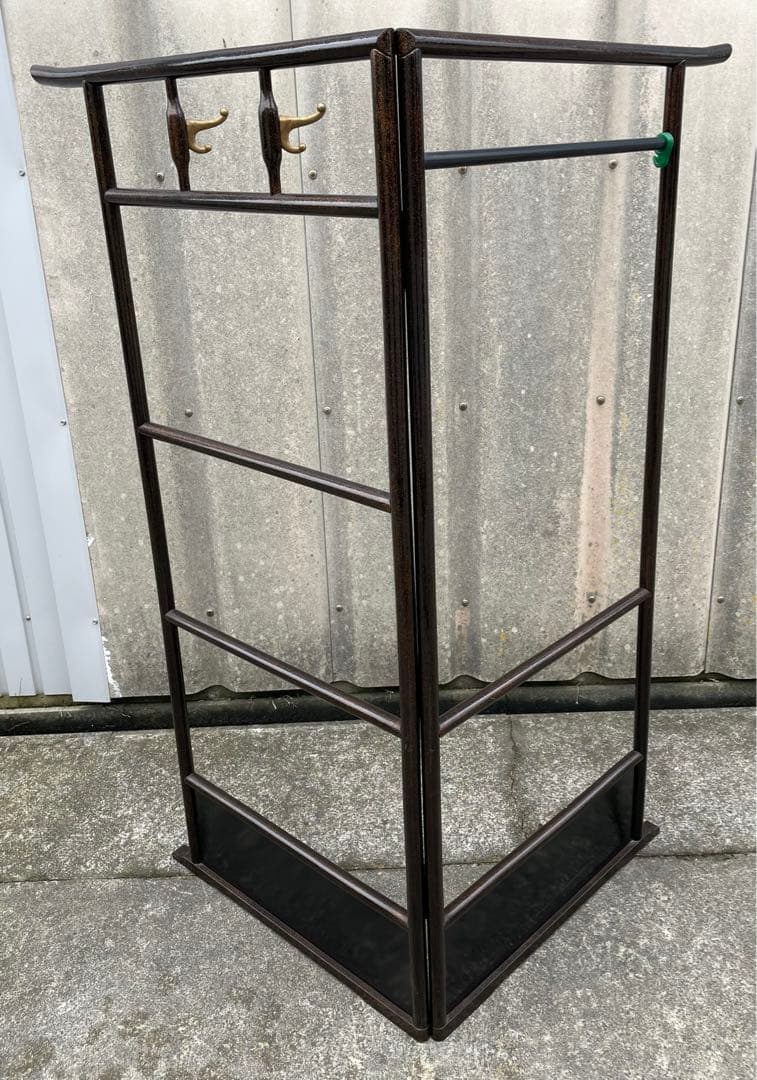 稀少/古道具/当時物/無垢材/木製/衣紋掛け/衣桁/着物掛け/25