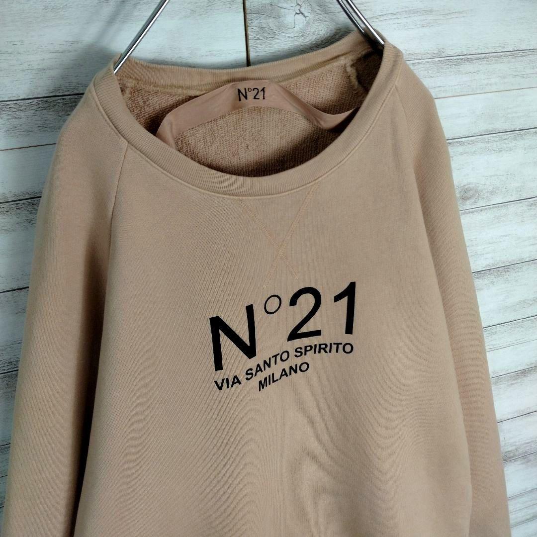 ☆ヌメロヴェントゥーノ N°21 スウェットロゴプリント44XLピンク男女兼用