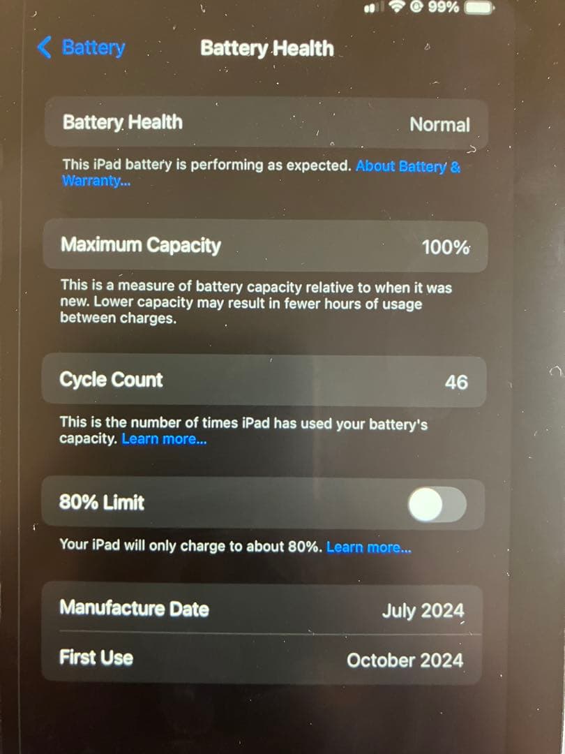 iPad本体 iPad mini A17pro,256GB,WiFi+cellular