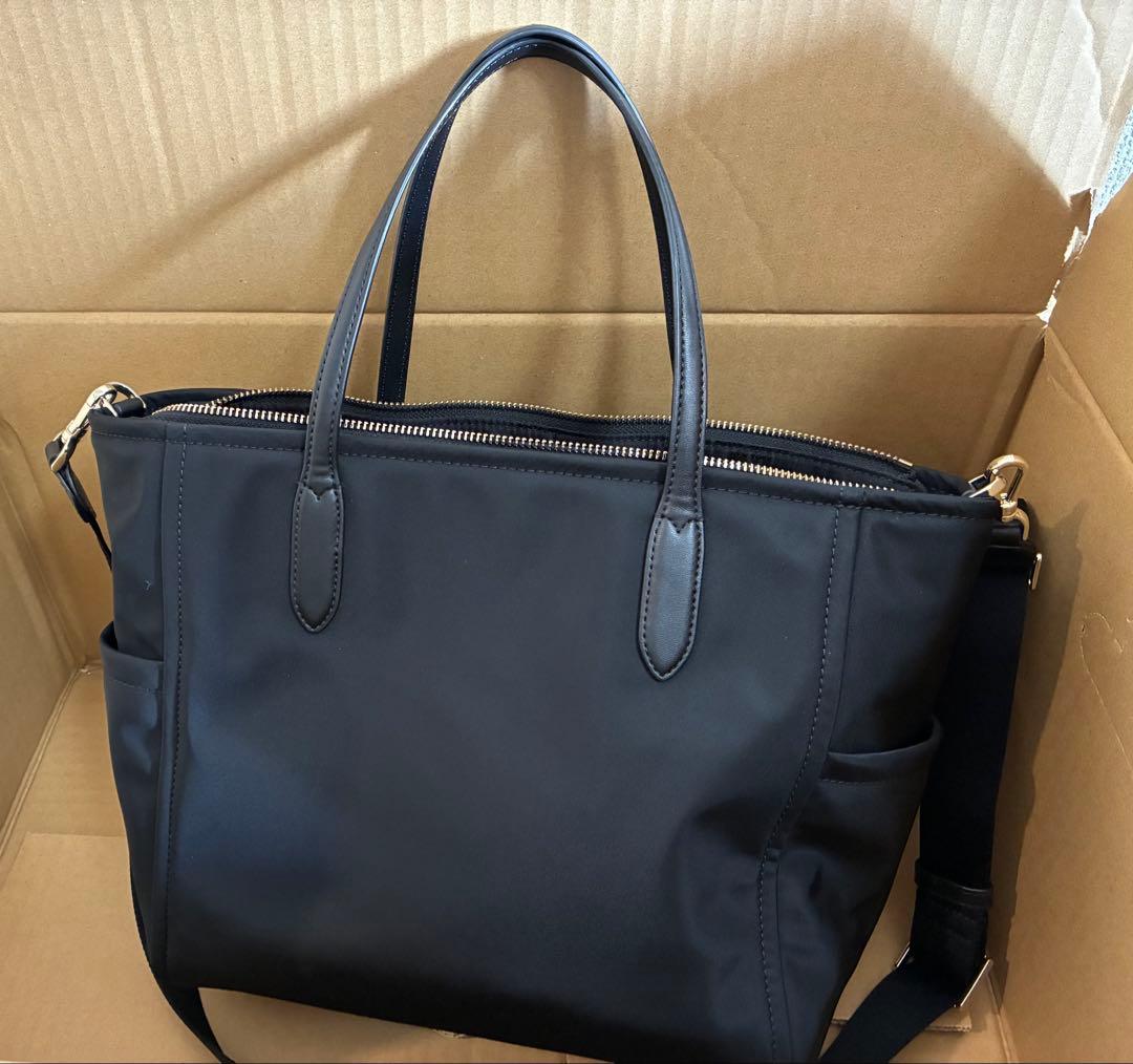 ケイトスペード　チェルシー　ミディアムサッチェル　ナイロン　ショルダー　ブラック