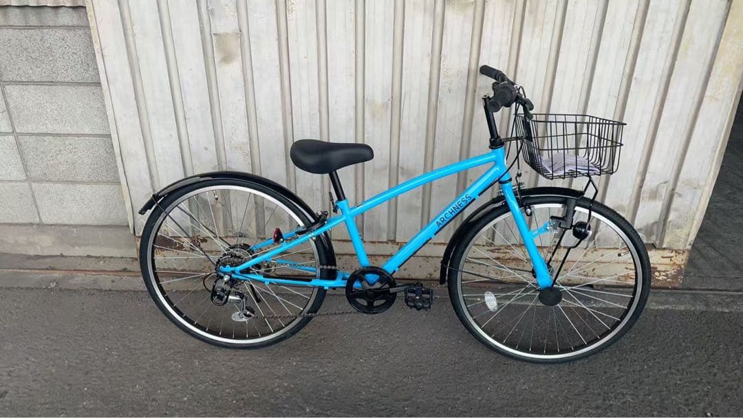 自転車 シティサイクル クロスバイク キッズ ジュニア 24シマノ 6段変速