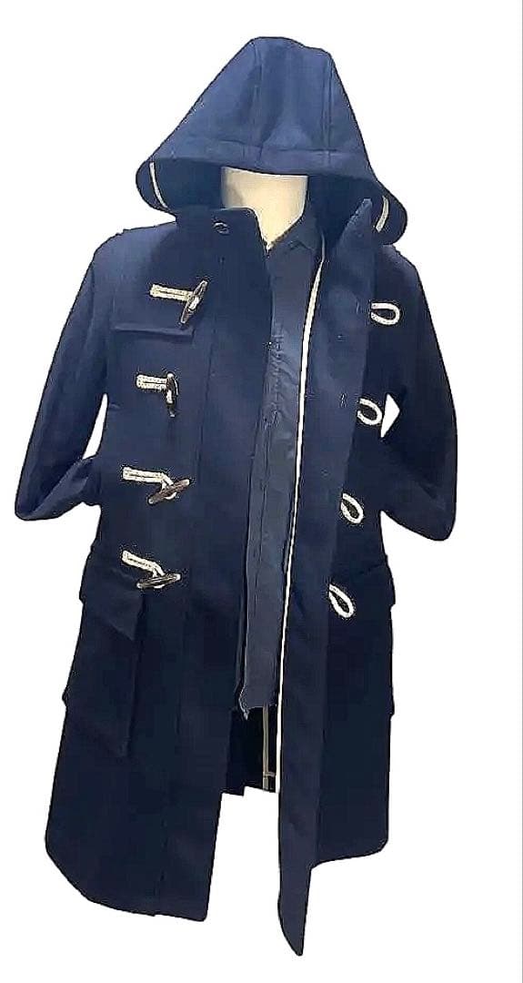 最終価格　上質UNDERCOVERISM ネイビー ダッフルコート フード付き