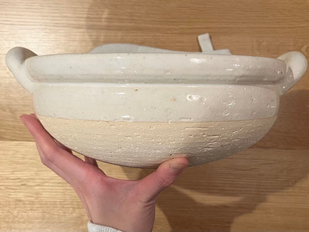 長谷園 ヘルシー蒸し鍋 白（中）