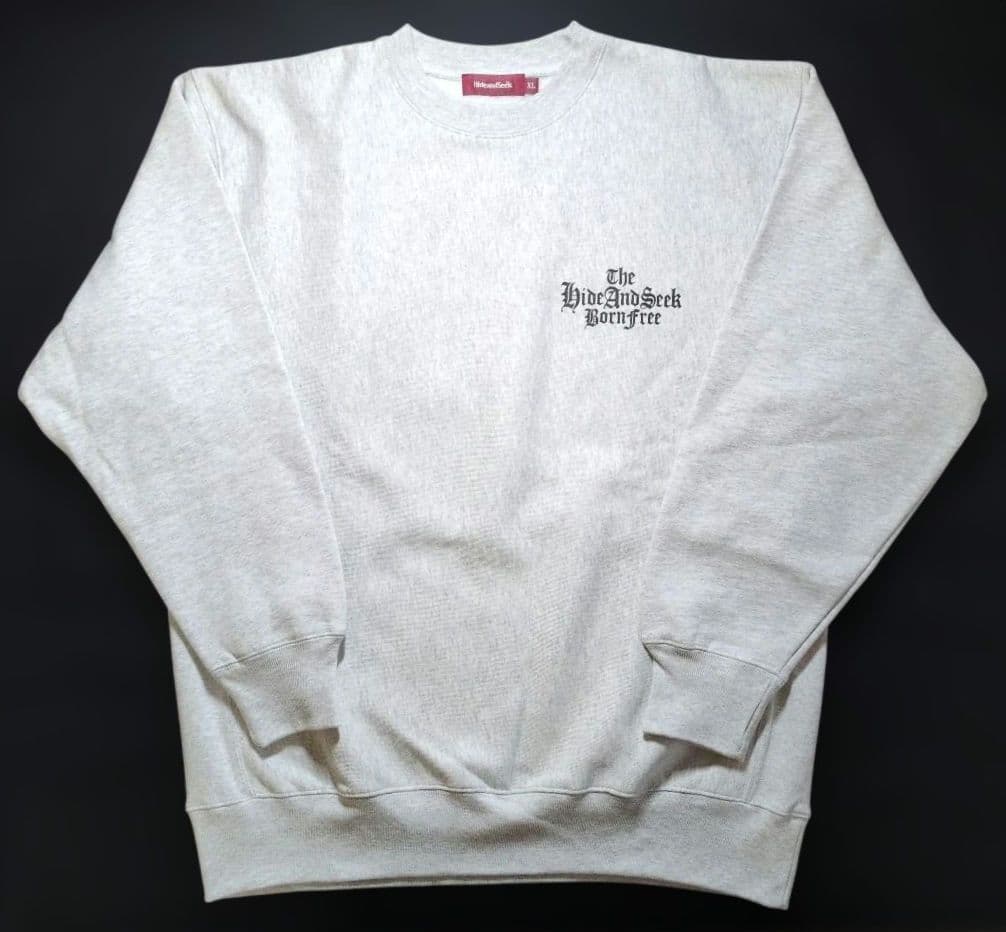 H&S クルーネック スウェット H-GRAY XL 未使用 ハイドアンドシーク