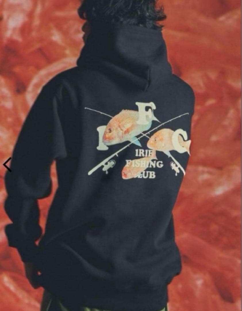 アイリーフィッシングクラブ 真鯛　スウェット パーカ L ブラック