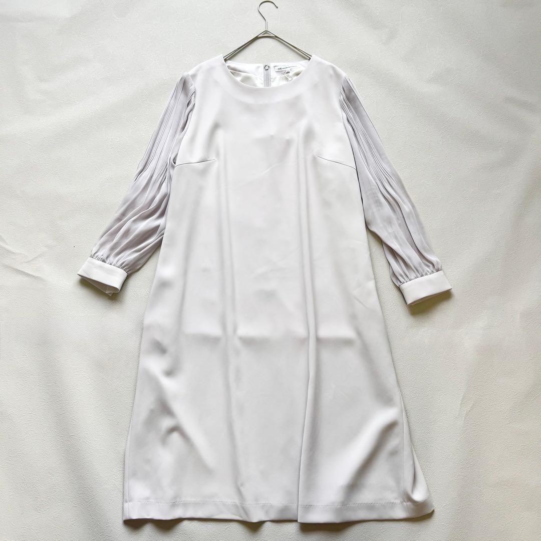 【新品未使用】23区トリアセダブルジョーゼット ワンピース　大きいサイズ　21号