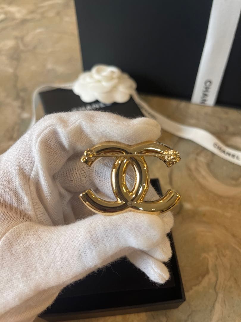 CHANEL ブローチ パール