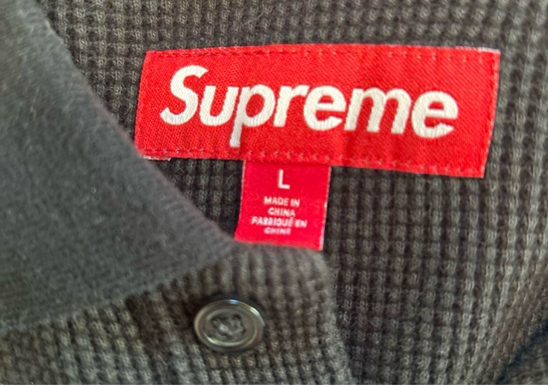 Supreme ブラック ポロシャツ Lサイズ