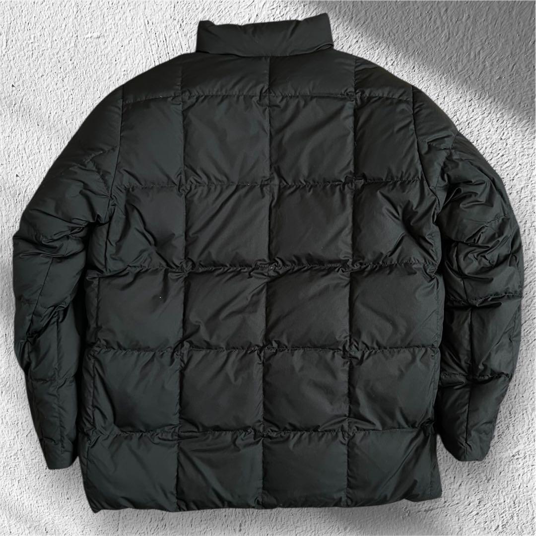 90s LAND'S END ランズエンド リバーシブルダウンジャケット 黒 緑