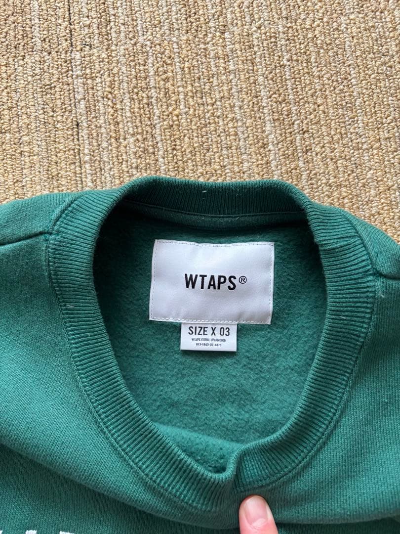 WTAPS ACADEMY SWEATER COTTON COLLEGE 緑 L