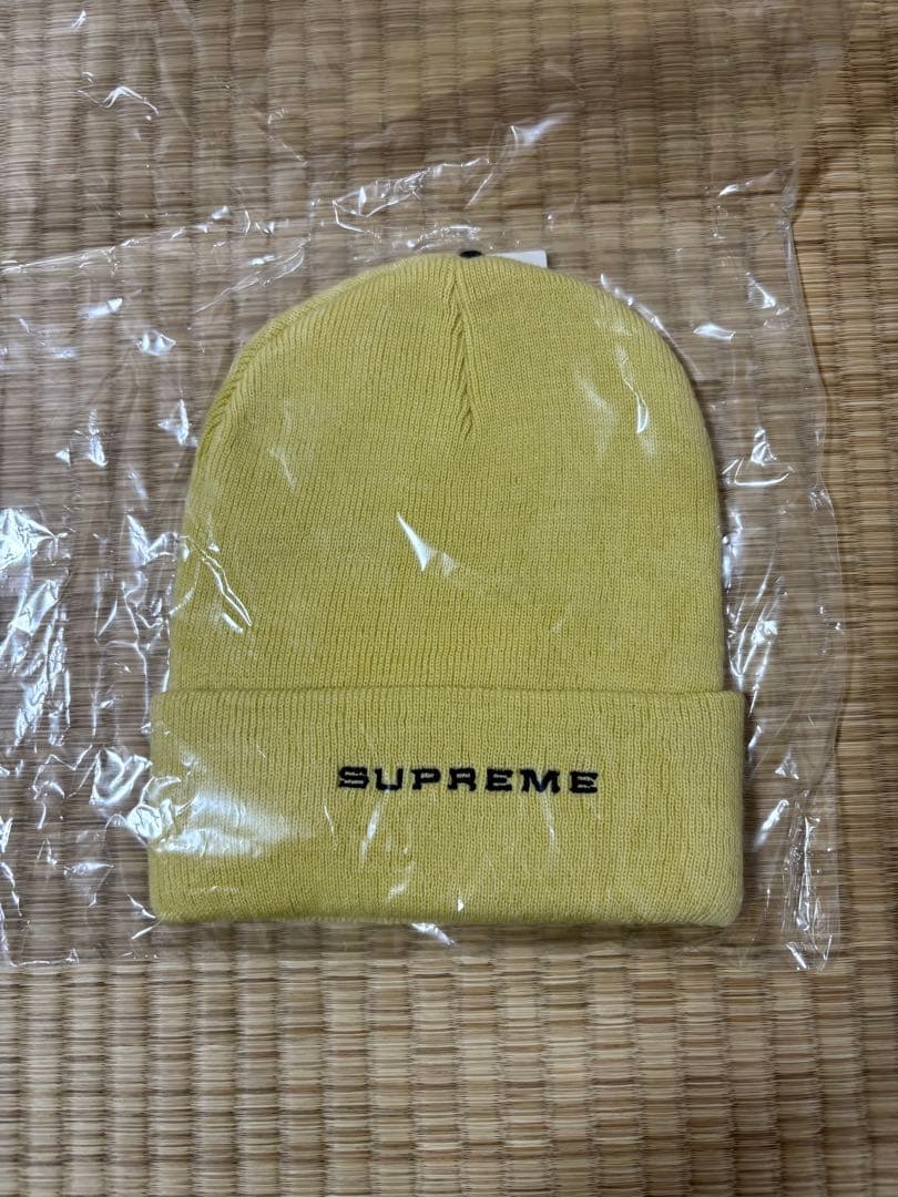 【美品】Nike x Supreme イエロー ニット帽