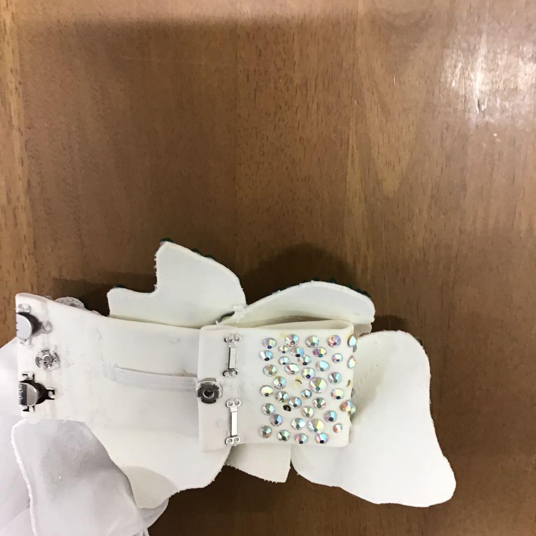 社交ダンスドレス　白　タカダンス