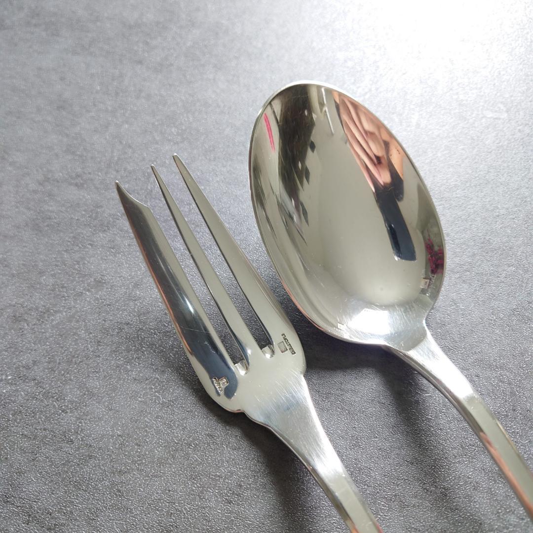 希少 クリストフル クリュニー サービングフォーク サービングスプーン