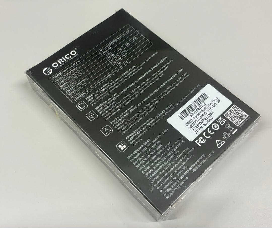 【新品　未開封】ORICO IG740-PRO 1TB NVMe SSD