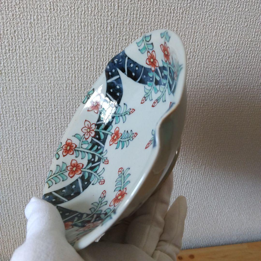 六代 佐藤走波・染錦のし目辻が花文・組鉢・5客セット・新品未使用