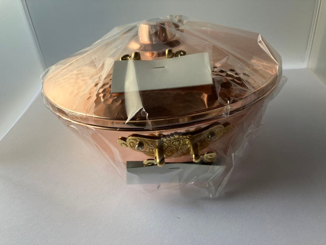 銅製しゃぶ鍋CNE310【日本製、未使用品】