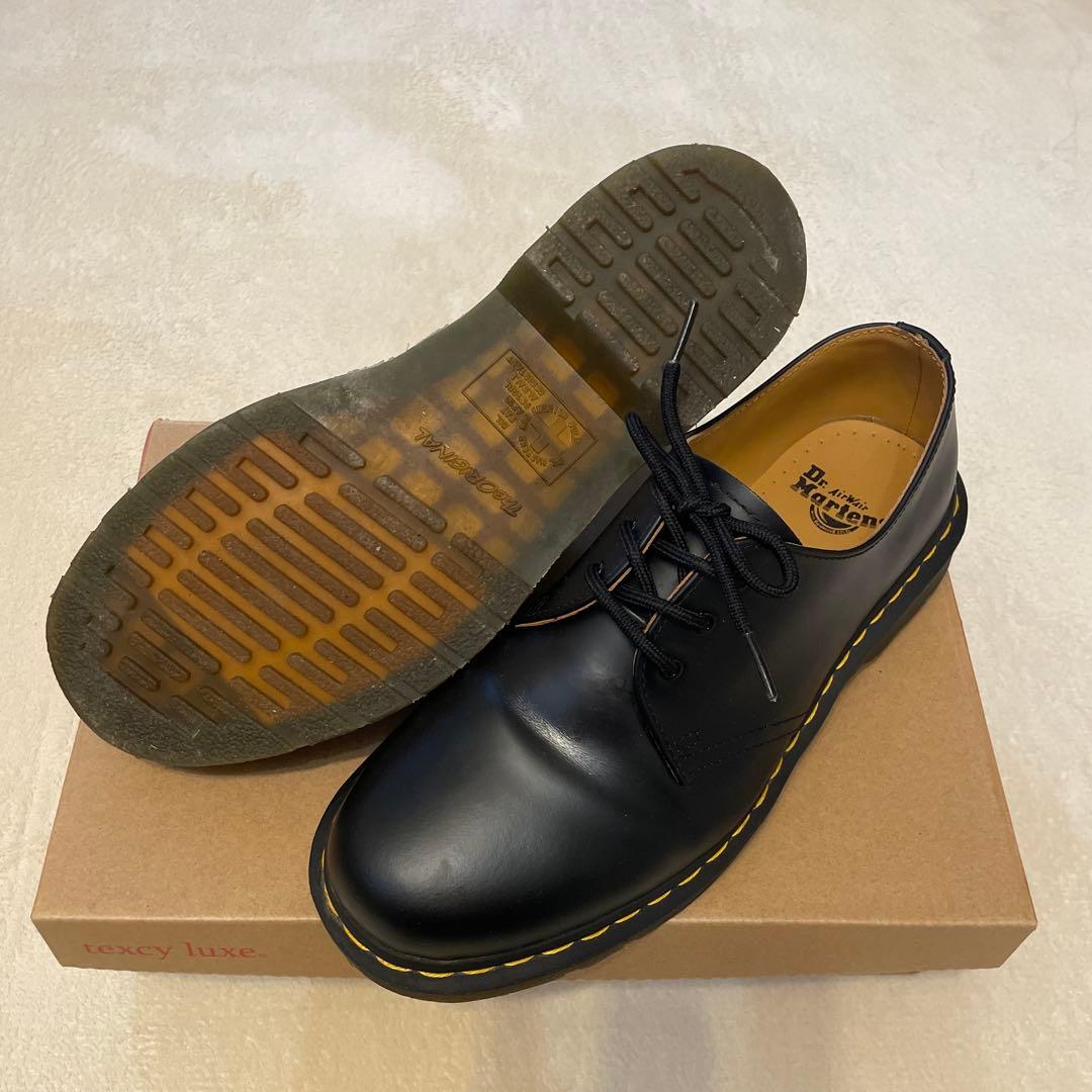 Dr. Martens ブラックブーツ 3ホール