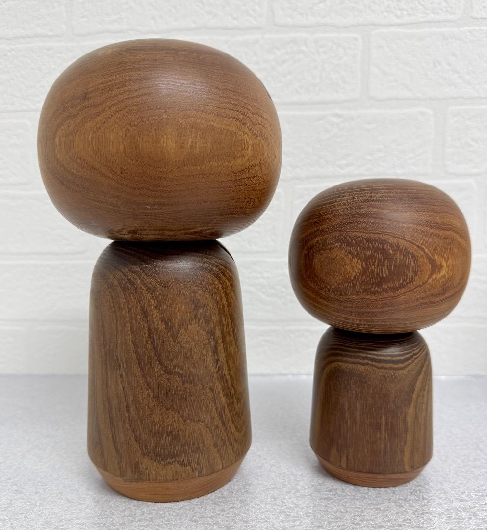 村上健一 創作こけし 里童2体