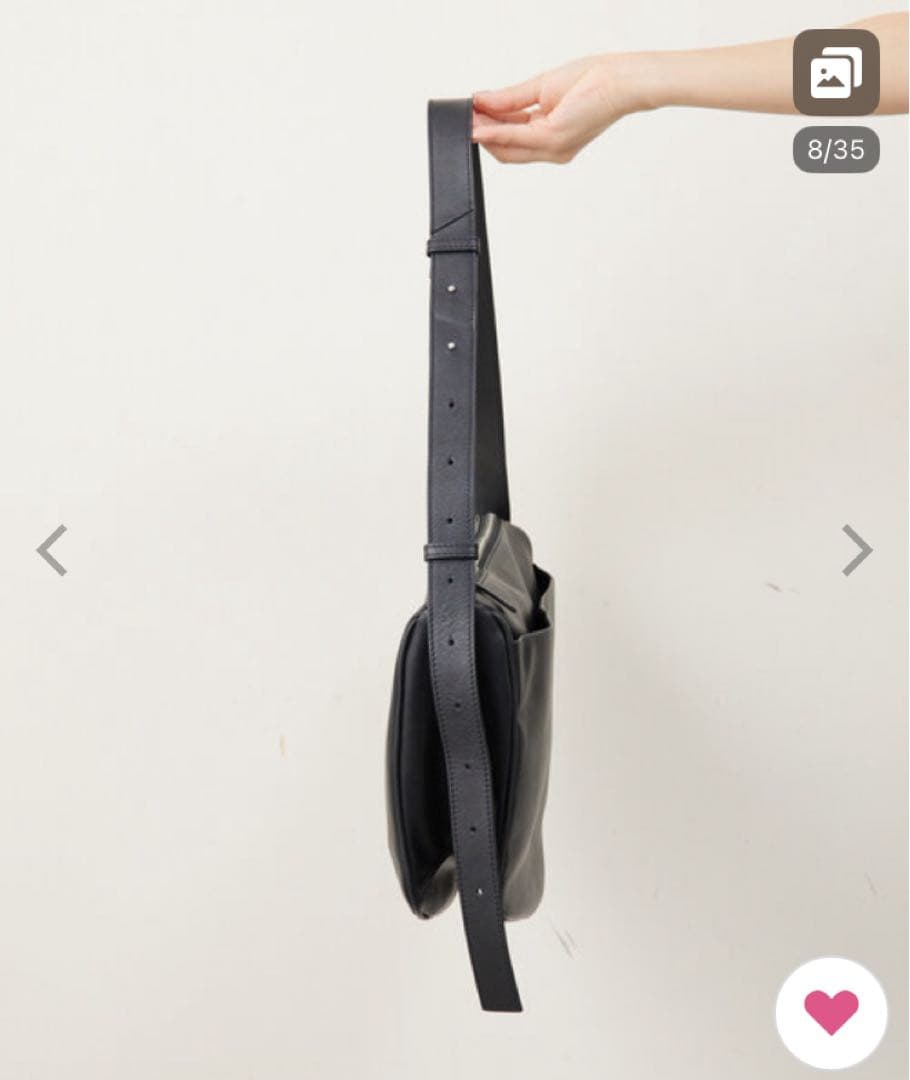 【ear PAPILLONNER】スワローマチショルダーバッグ　ブラック