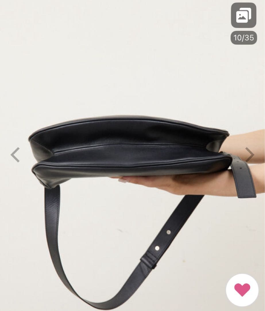 【ear PAPILLONNER】スワローマチショルダーバッグ　ブラック