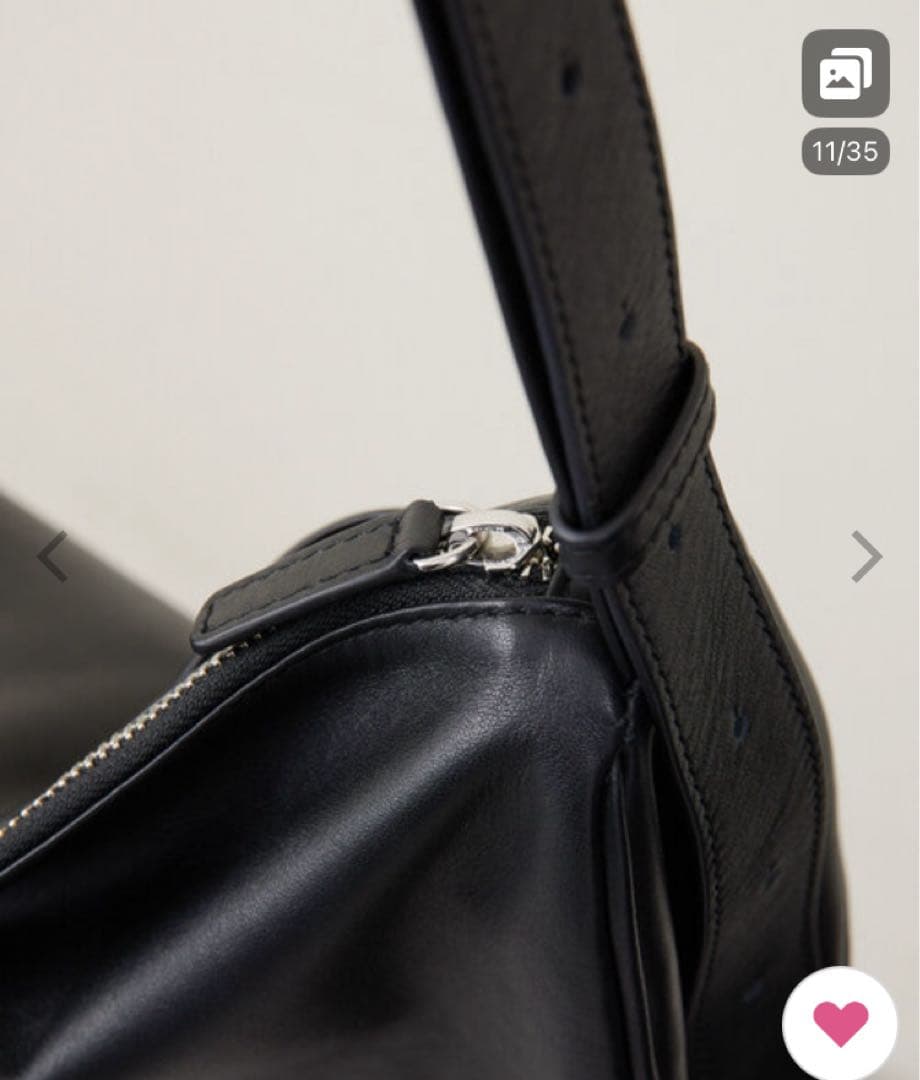 【ear PAPILLONNER】スワローマチショルダーバッグ　ブラック