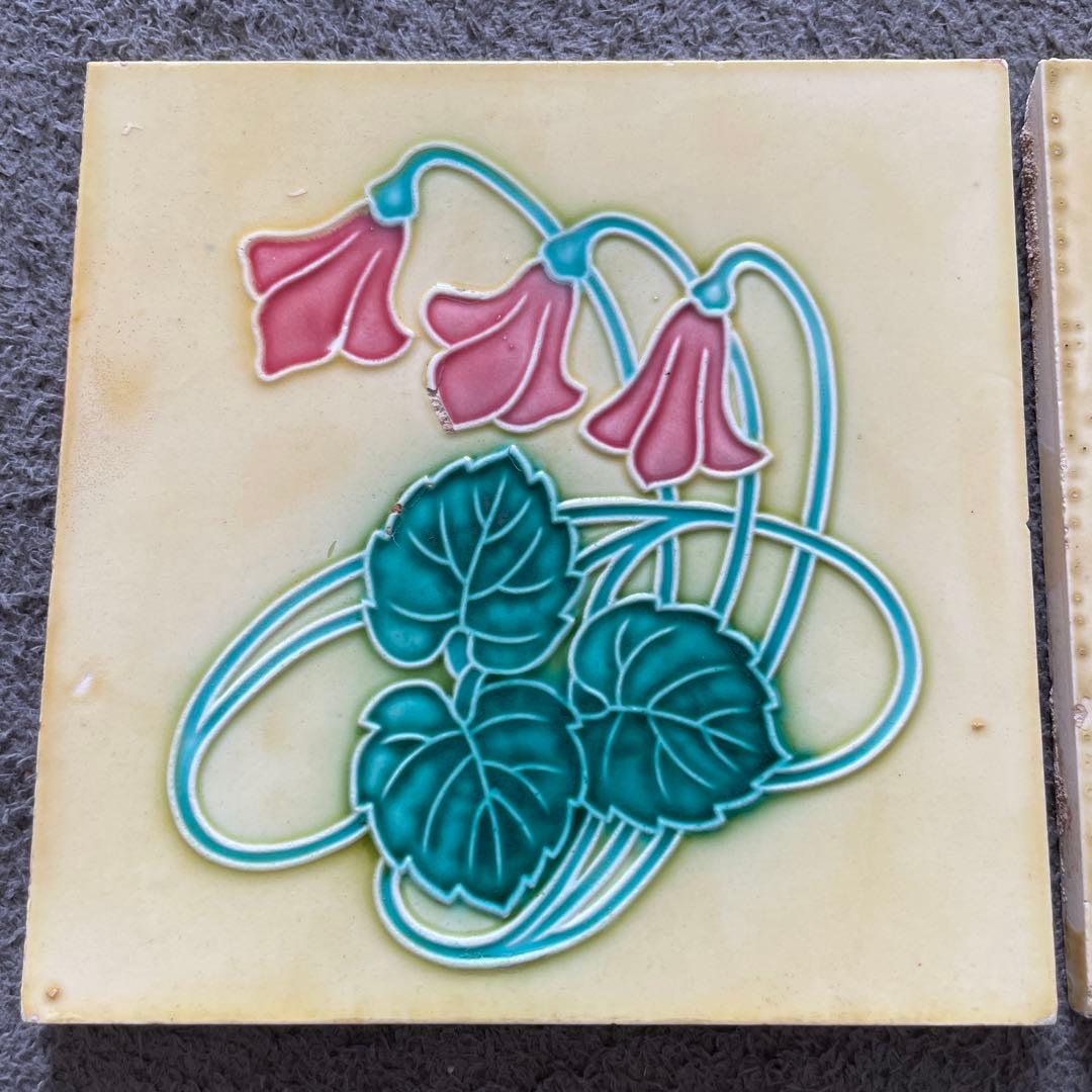 アンティークタイル 和製マジョリカタイル