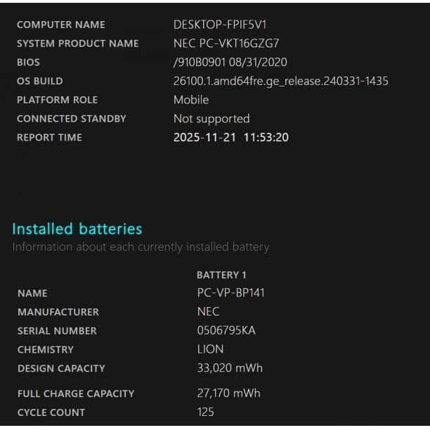 軽量 バッテリ◎ フルHD 13 NEC i5-10 SSD256GB オフィス