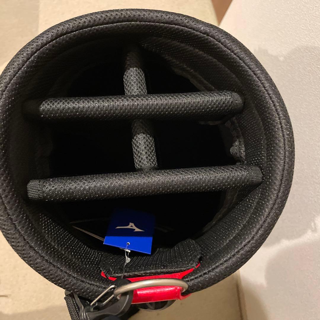 【新品未使用】ミズノゴルフキャディバッグ　レッド×ブラック5LJC17G100