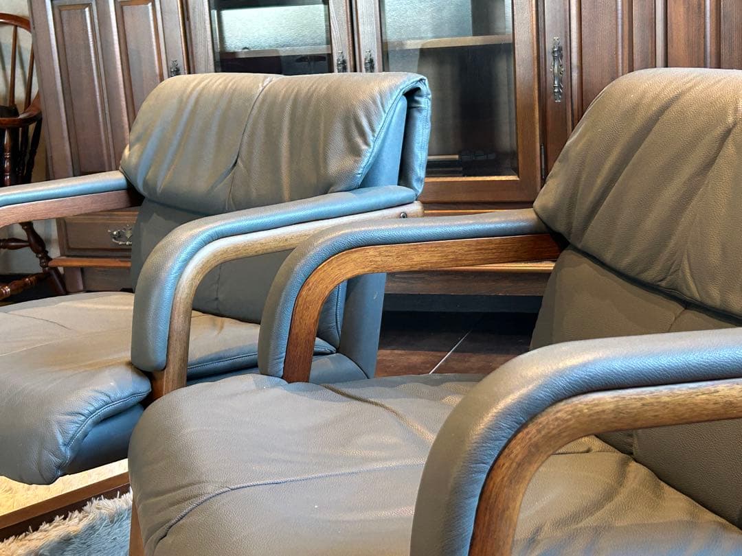 フジファニチア　FUJIFUNITURE アームソファ　ソファ　2脚セット