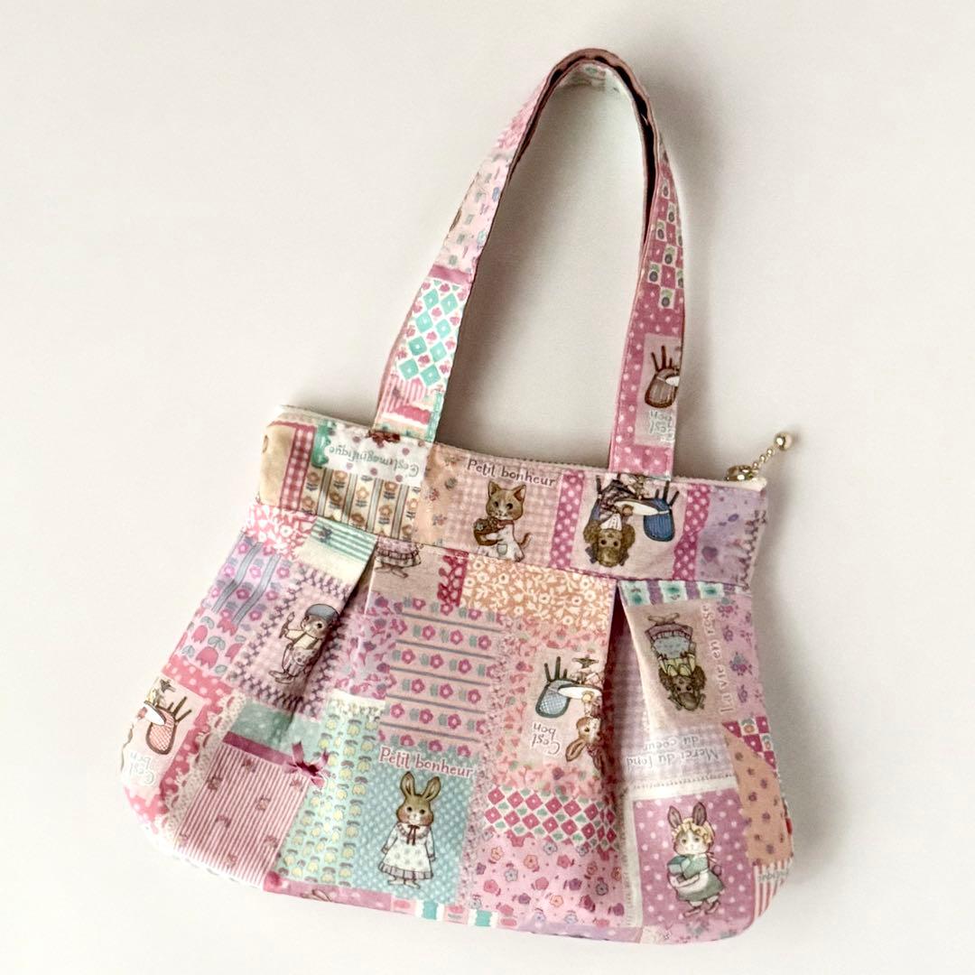 うなさま 専用 おとぎの国の猫と仲間たち ミニ トートバッグ ハンドメイド