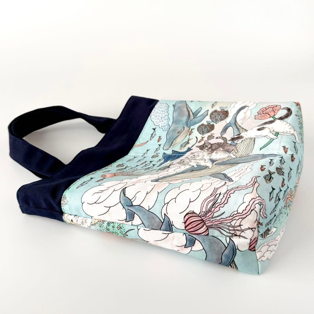 うなさま 専用 おとぎの国の猫と仲間たち ミニ トートバッグ ハンドメイド