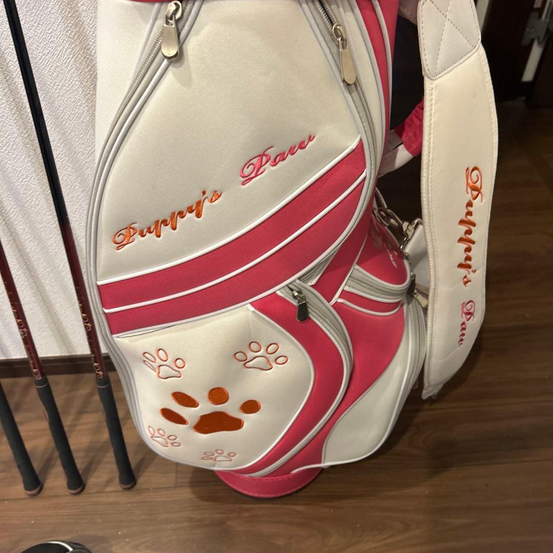 マックテッレディースL 11本　右利き　可愛いキャディバッグ 付き　ゴルフセット