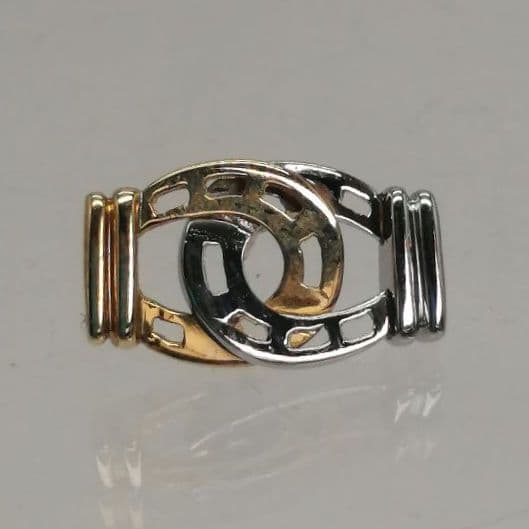 馬蹄 K18 pt900コンビ ピンバッジ ラペルピン