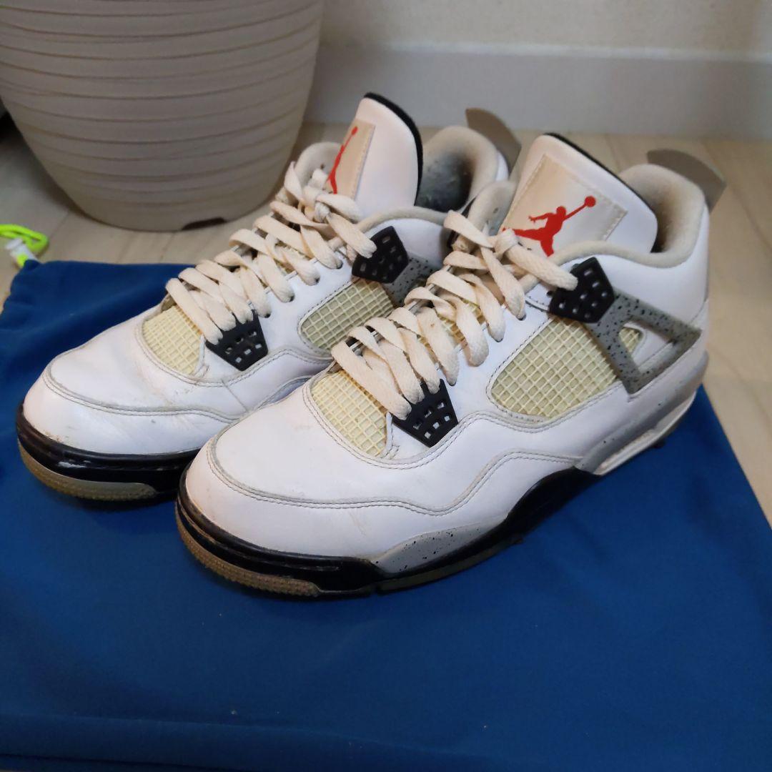 値下げ【美品】ナイキ ジョーダン 4 ゴルフ ホワイトセメント 27.5cm