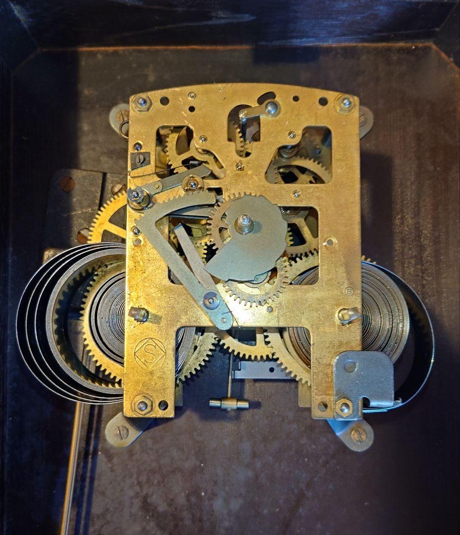 〈完動・美品〉SEIKO　21日巻き箱型ゼンマイ振り子時計　昭和レトロ古時計