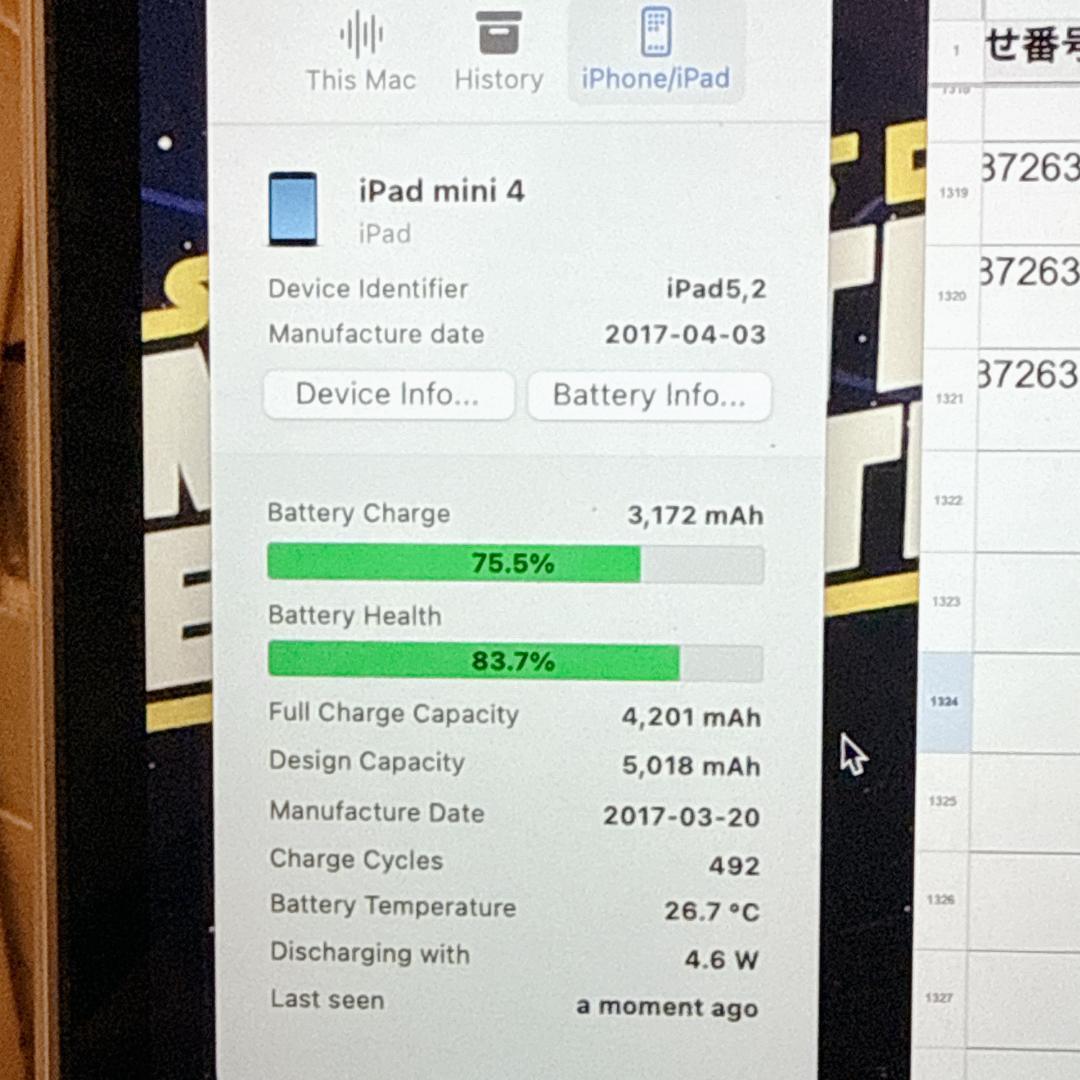 【良品】Apple iPad mini 4 16GB Wi-Fiモデル