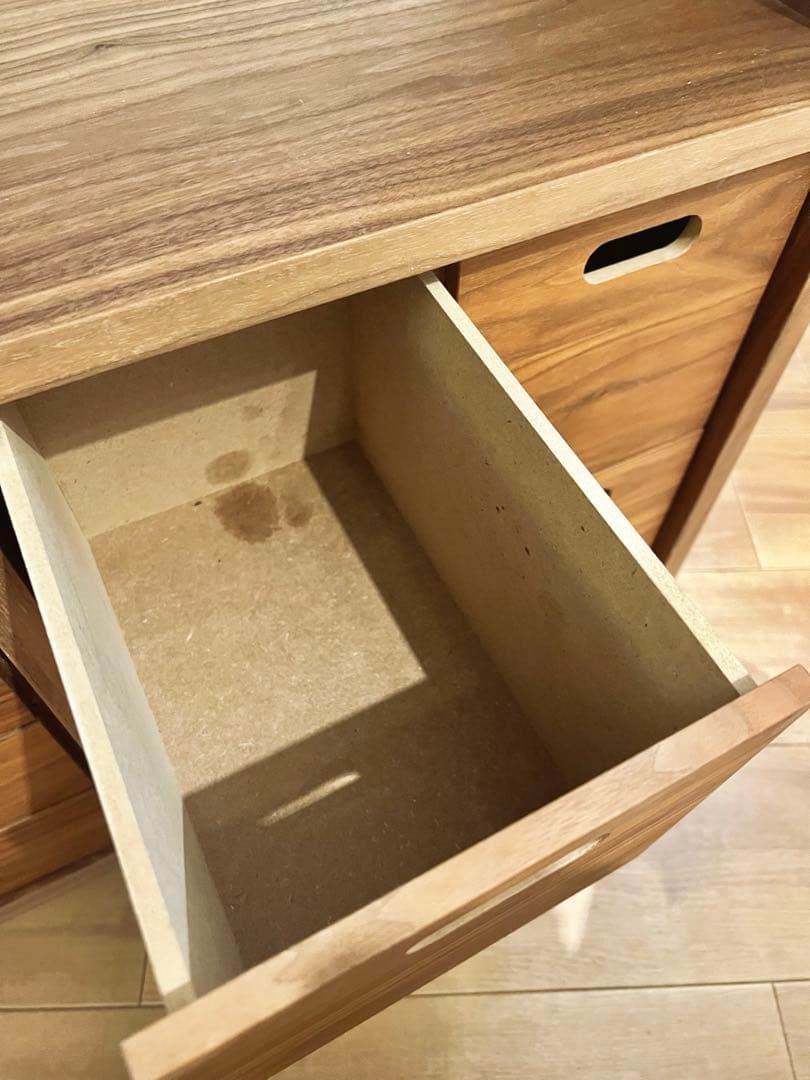 【無印良品】スタッキングシェルフ ＋ 引き出しチェストセット（ウォールナット材）