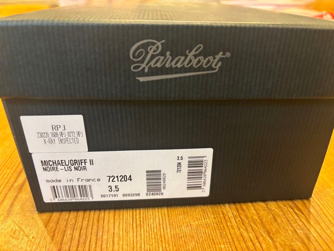 PARABOOT パラブーツ　Michaelミカエル　ブラック　3.5 リゼッタ