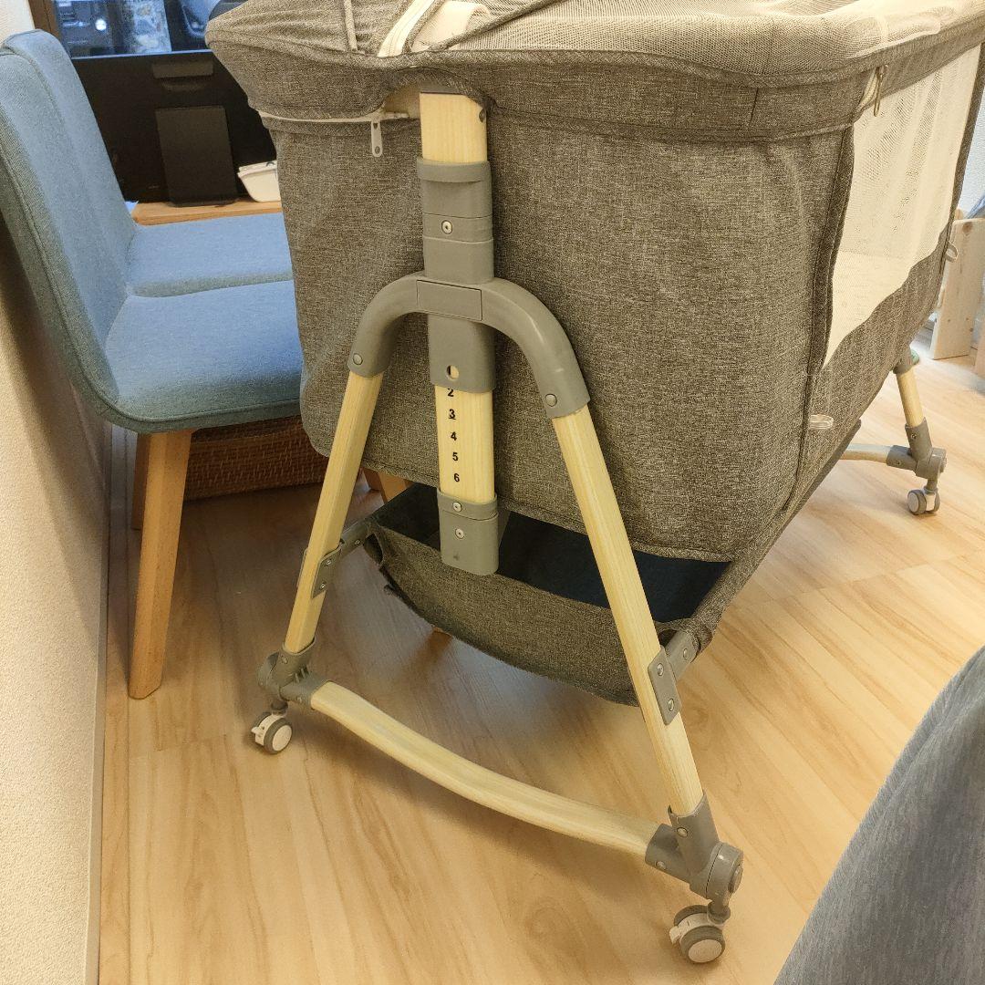 Onhvup 添い寝ベビーベッド 折りたたみ 高さ調整