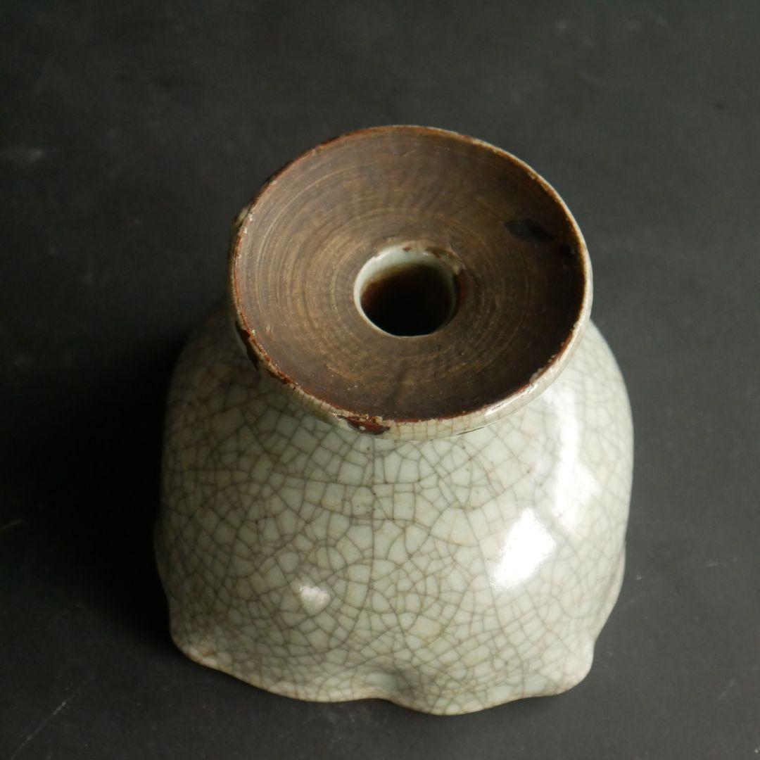 骨董 絵付け高脚杯