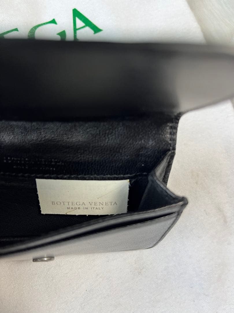 【美品】BOTTEGA VENETA ブラック名刺入れ