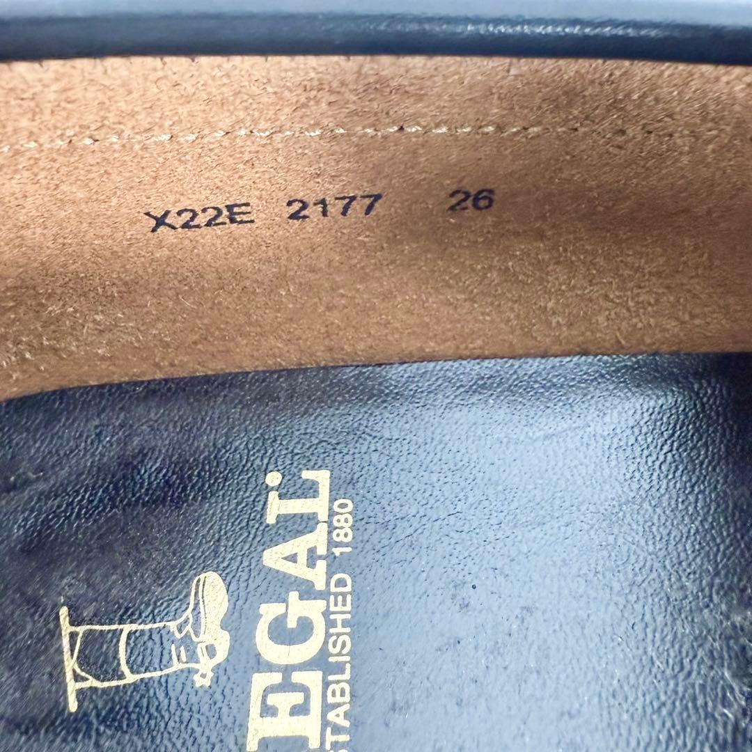 【美品】REGAL　リーガル〈2177〉ローファー(26)革靴　黒