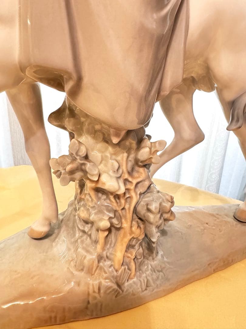 【ヨシカネ】LLADRO リヤドロ　馬に乗る女性　陶器
