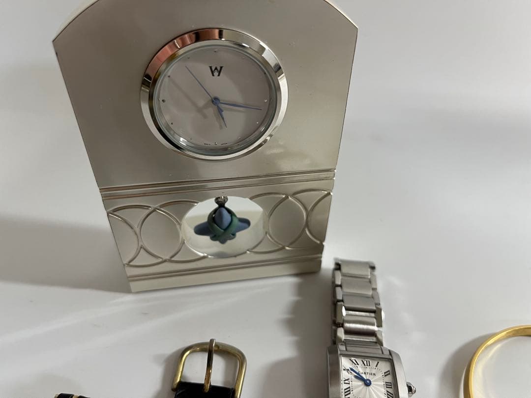 遺品整理グッズ　クォーツ時計 ステンレススチールバンド