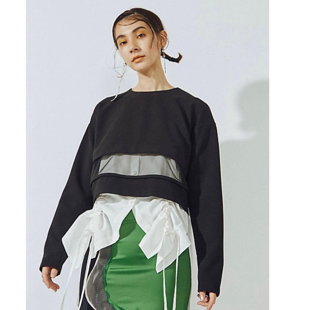 UN3D.　アンスリード　HEM GATHER SH CAMISOLE ホワイト