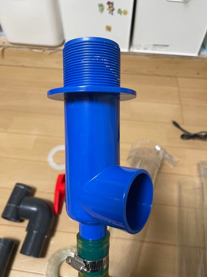 ☆d50bページ☆90cmオーバーフロー水槽 透明ガラス製 dcポンプ付き