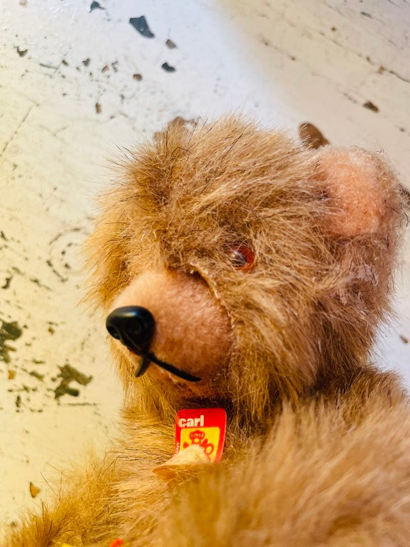 美品　ヴィンテージ　ゼンマイ　編み物ベア アンティークベア　ドイツ